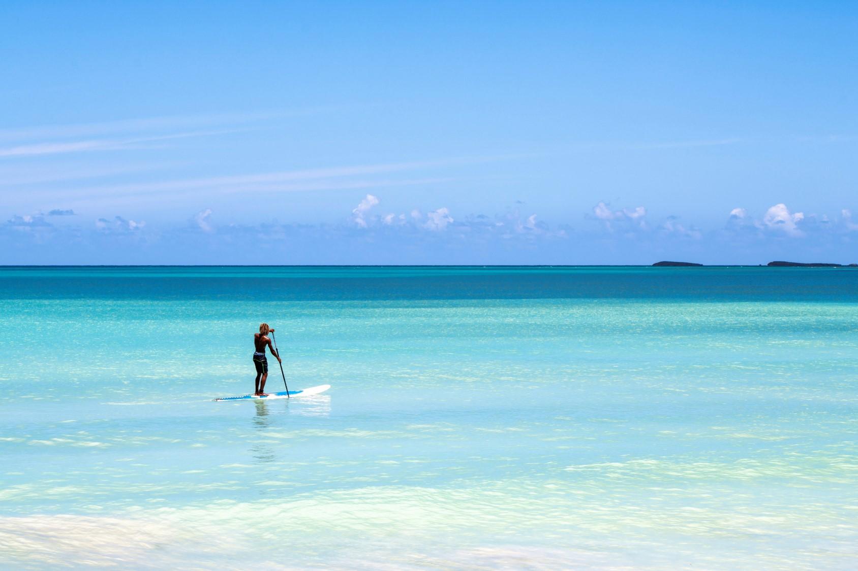 Viva V Samana By Wyndham, A Trademark Adults All Inclusive Las Terrenas Kültér fotó Stand-up paddleboarding in the Bahamas